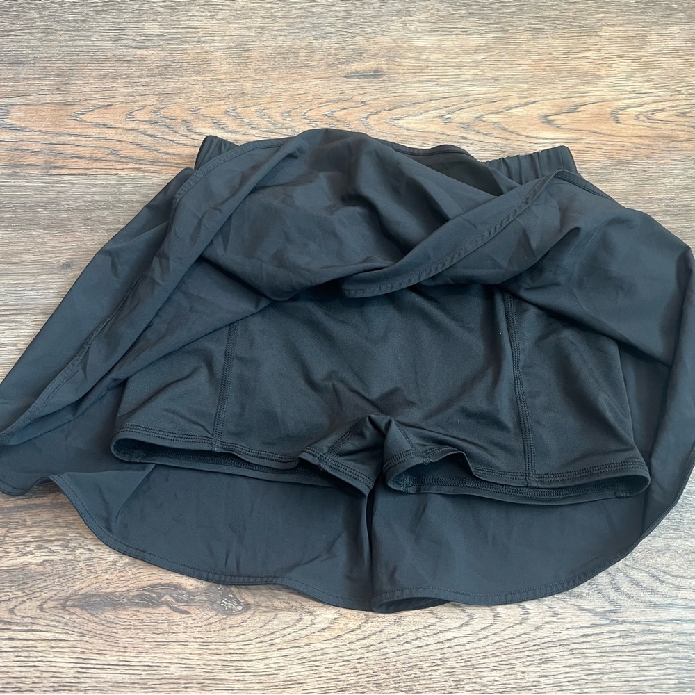 Alo Yoga Match Point Tennis Skirt Skort Black XS Athletic Running Golf Active - Picture 3 of 5